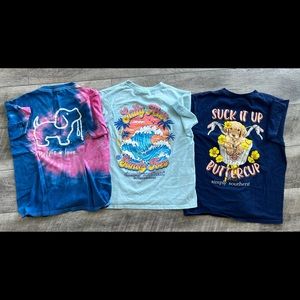 Lot of Youth Puppy Love and Simply Southern T-Shirts